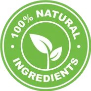 100% natural ingredients seal